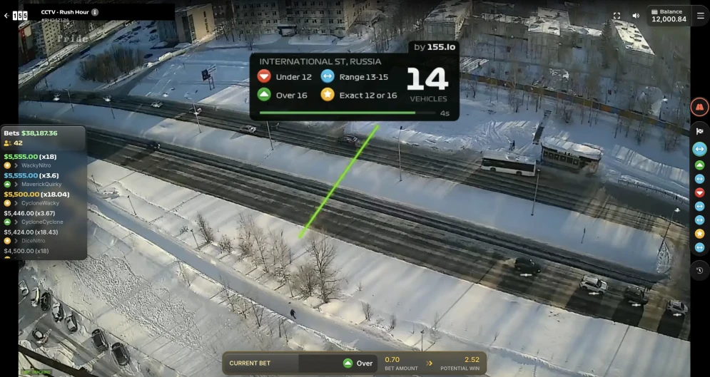 CCTV Rush Hour - Vincita x18 su previsione esatta